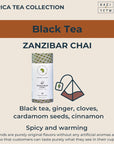 African Tea Collection(Ginger Mint Fusion, Hibiscus Star & Zanzibar Chai) : - Kazi Yetu - 20 tea bags Per tube