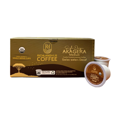 Decaf AKAGERA - Organic Rwanda Coffee K-Cup® Pods - 20ct Box