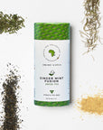 Ginger Mint Fusion - African Tea : - Kazi Yetu - 20 tea bags Per tube