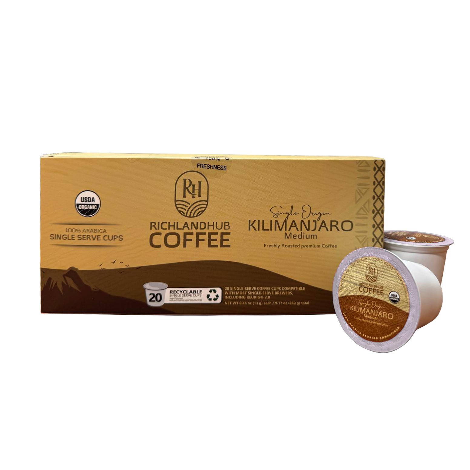 Kilimanjaro, Tanzania Coffee Keurig® K-Cup® Pods - 20Ct Box Wholesale
