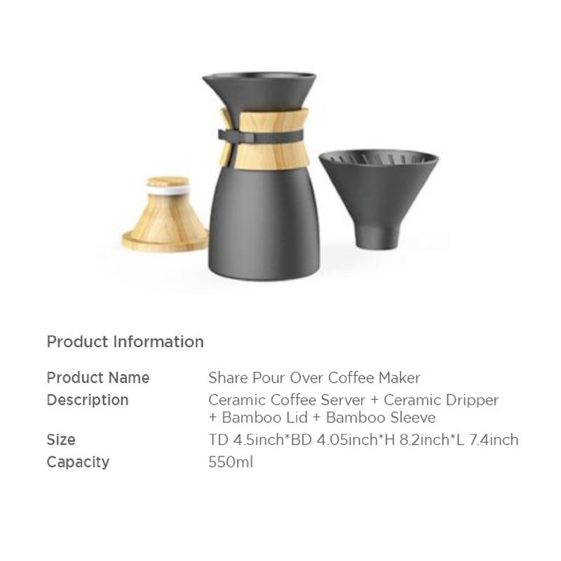Ceramic Pour Over Coffee Maker